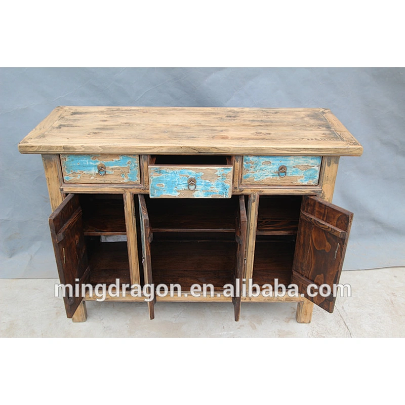 Vintage handmade distressed reclaimed wood furniture