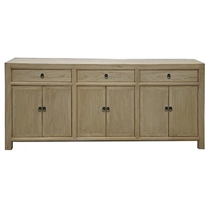 Antique recycled inlaid wood Furniture collected natural sideboard