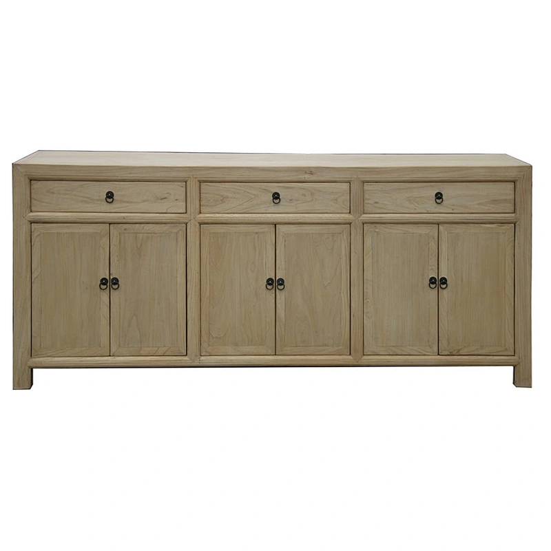 Antique recycled inlaid wood Furniture collected natural sideboard