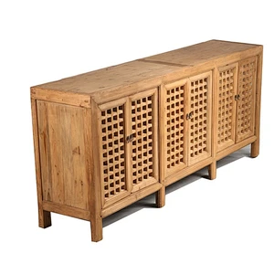 Antique shabby chic solid wood dining room buffet