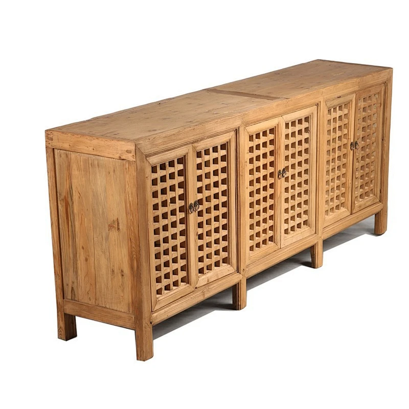 Antique shabby chic solid wood dining room buffet