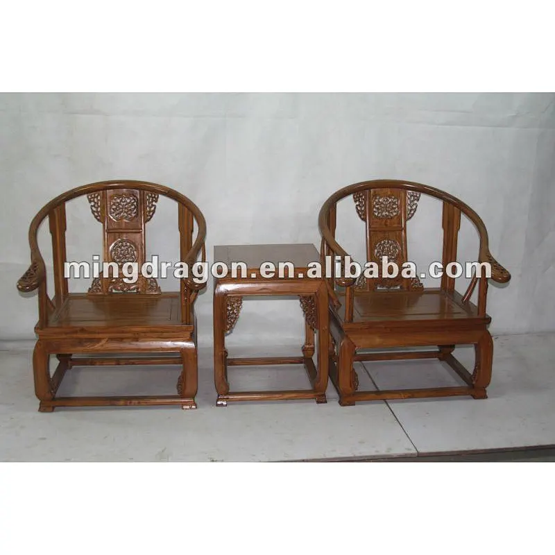 Antique Chinese Qing style Elm Armchair