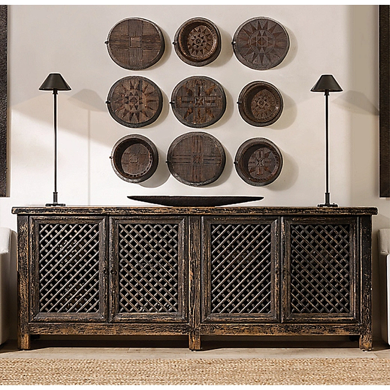 Chinese antique vintage recycled wood furniture sideboard cabinet