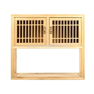 chinese antique furniture beijing natural lattice wooden door shoe rack cabinet