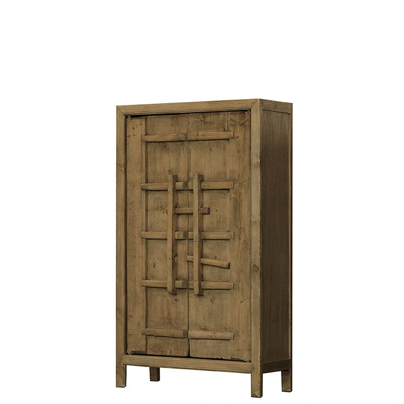 Antique Chinese vintage wood reproduction furniture recycle pine cabinet for wholesale