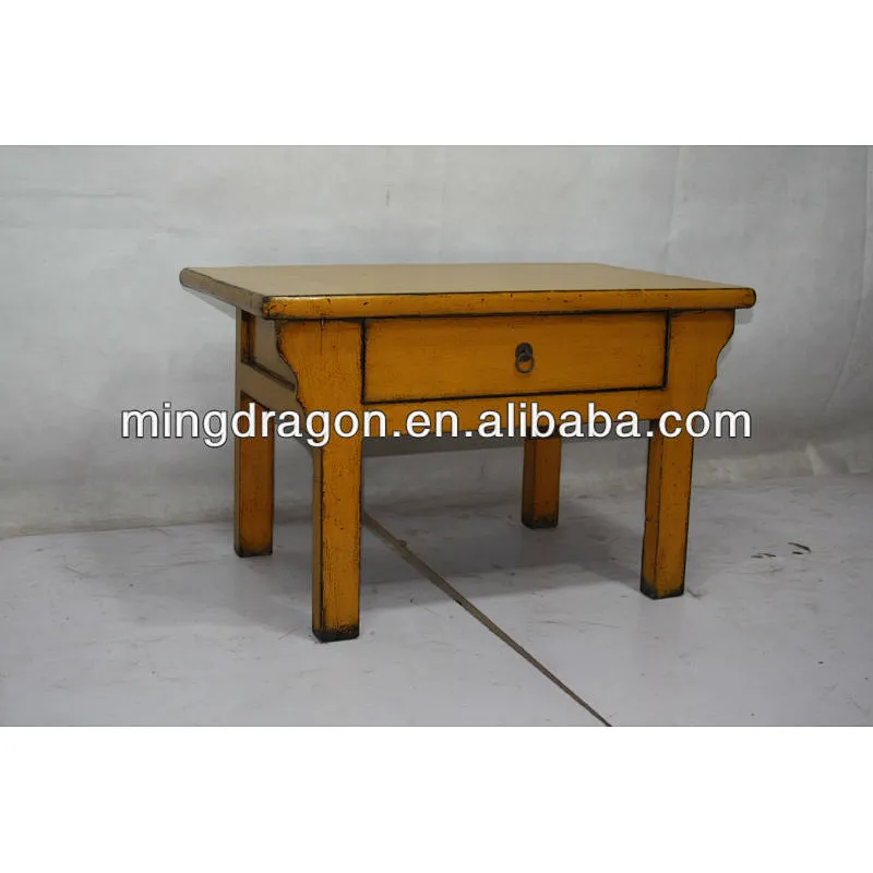 Antique Children's Furniture, Antique Wooden Childrens Table with one drawer