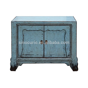 asian antique hot sale two door solid wood living room cabinet