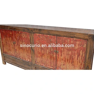 Chinese antique vintage large reclaimed cabinet dining room buffet furniture