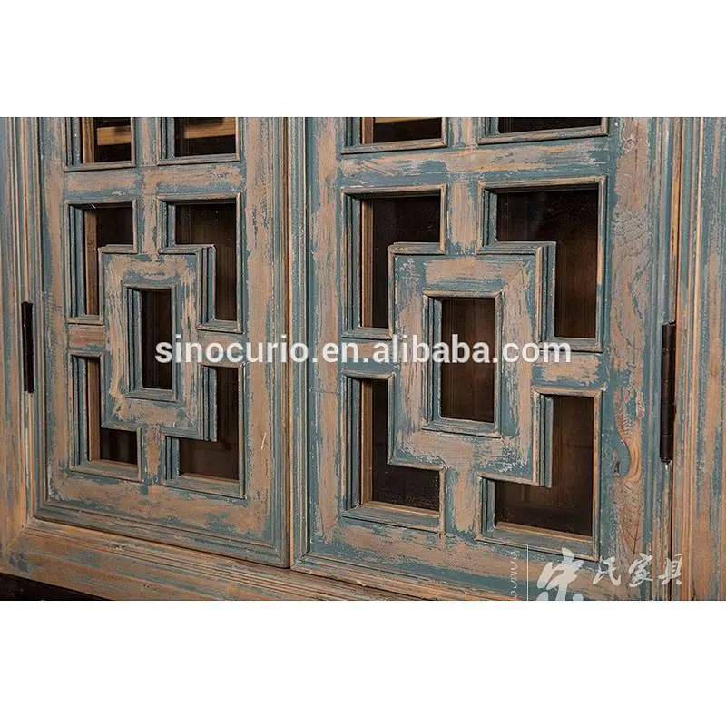 vintage Chinese industrial style recycled shelf furniture-French style cabinet Beijing 2016