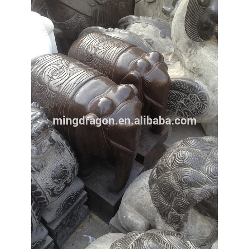 Antique garden decoration animal statue stone elephant