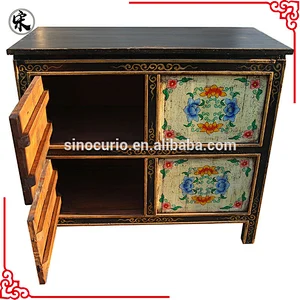 Chinese Antique Reproduction Furniture/Tibetan TV cabinet/Antique living room cabinet