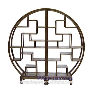 Chinese Style antique furniture recycled wood bookcase