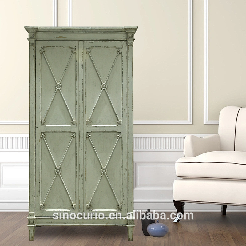 Antique Reproduction Buffet Painted shabby chic Sideboard European Vintage Cupboard French Style Cabinet