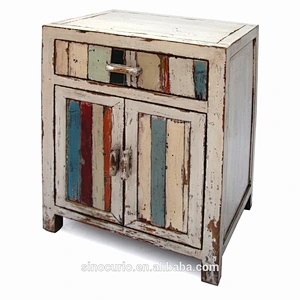 chinese antique furniture beijing colorful wooden living room side cabinet
