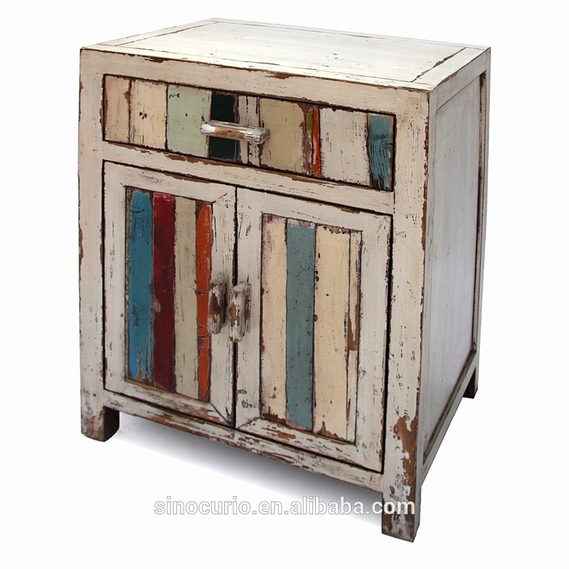 chinese antique furniture beijing colorful wooden living room side cabinet