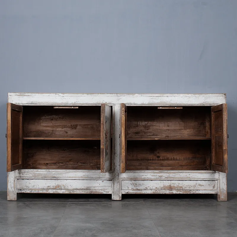 Antique design cabinet shabby chic Gansu painting furniture