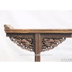 chinese antique alter table wood carved console table