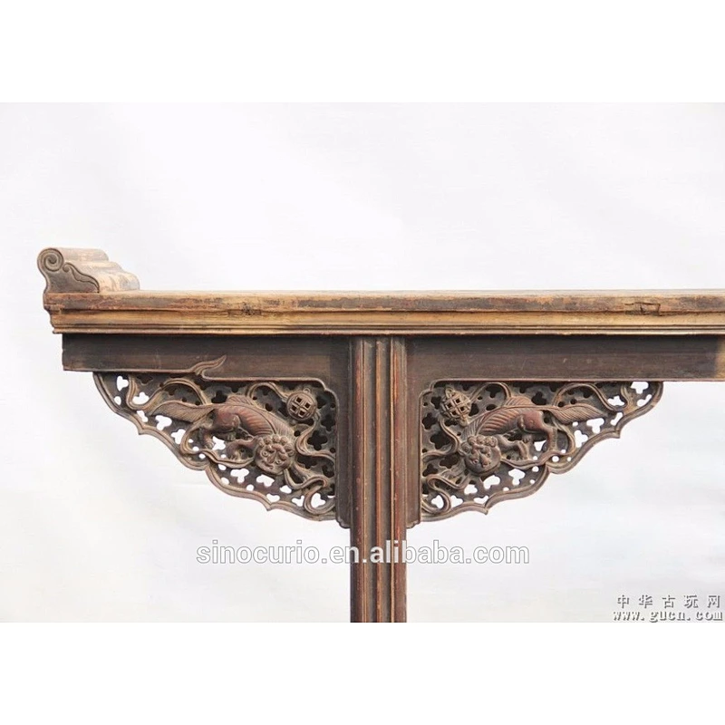 chinese antique alter table wood carved console table
