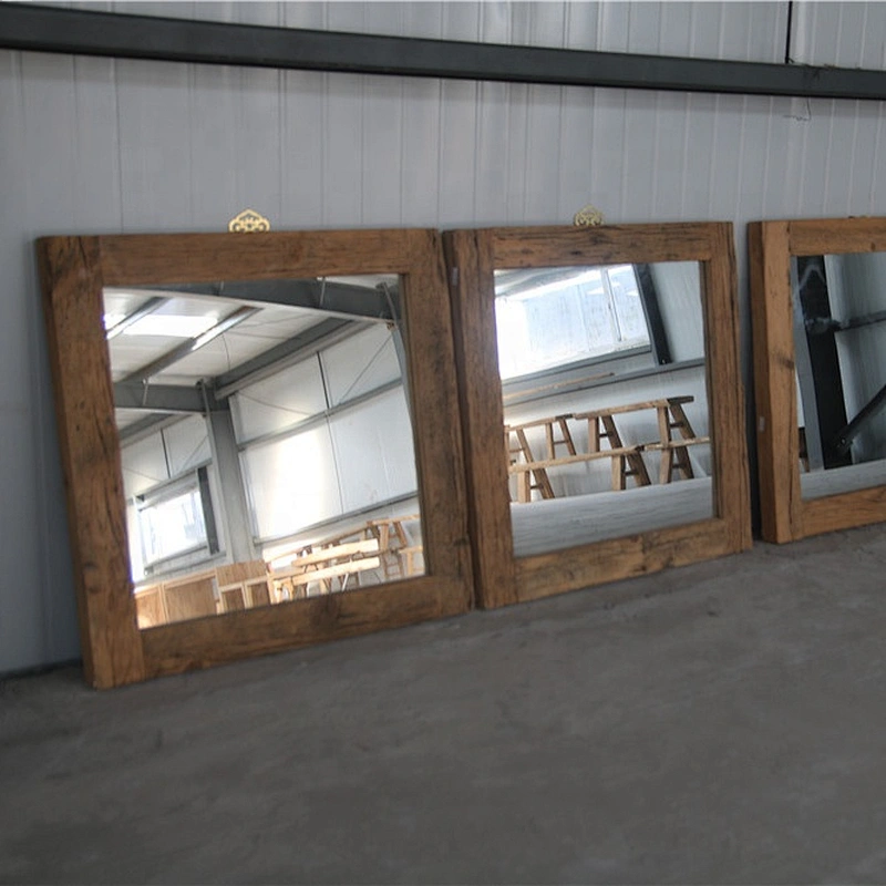 Wholesale antique reproduction reclaimed natural elm mirror