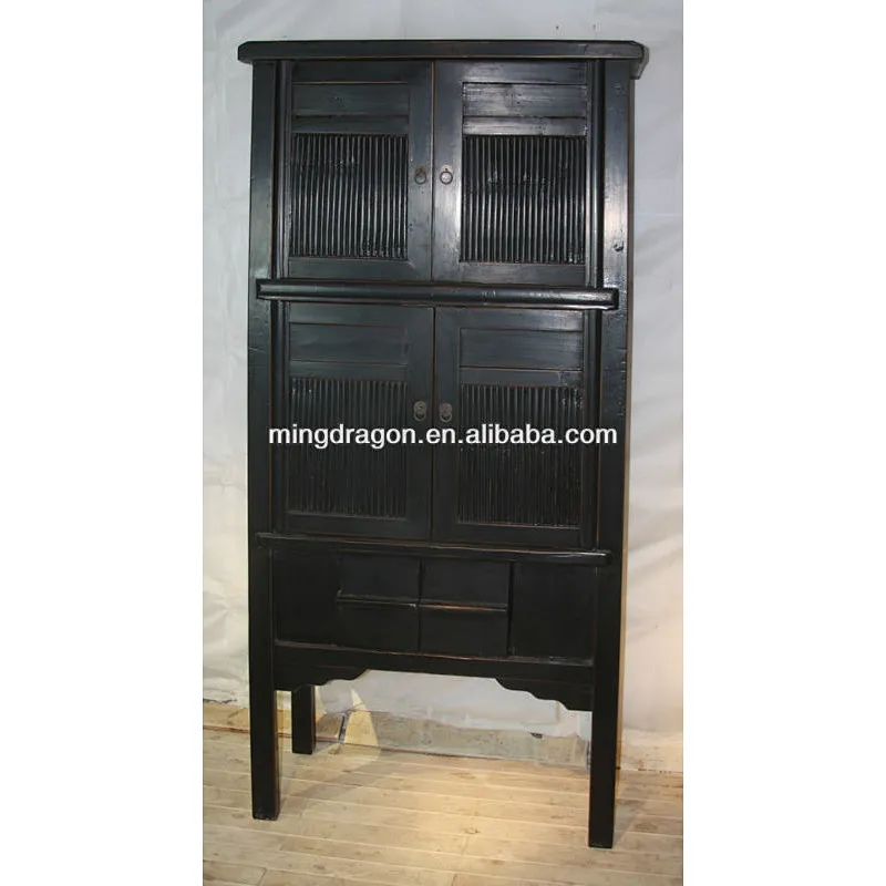 Hot Sale solid wood furniture , Chinese antique bedroom printing furniture
