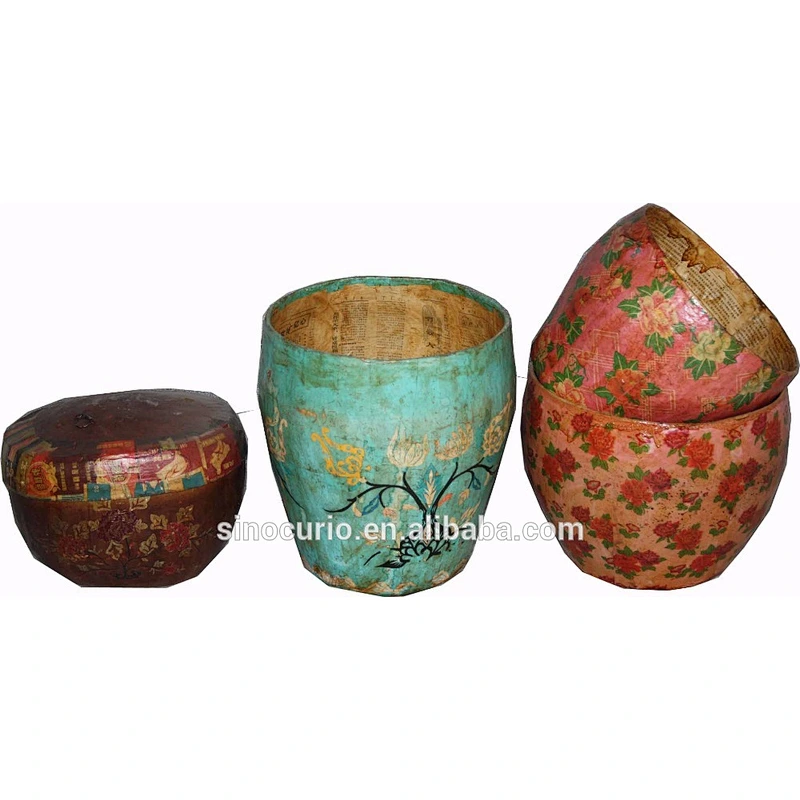 Chinese antique furniture paper food bucket
