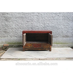 Asian furniture Chinese antique classical hand painted furniture high lacquer antique shoe cabinet