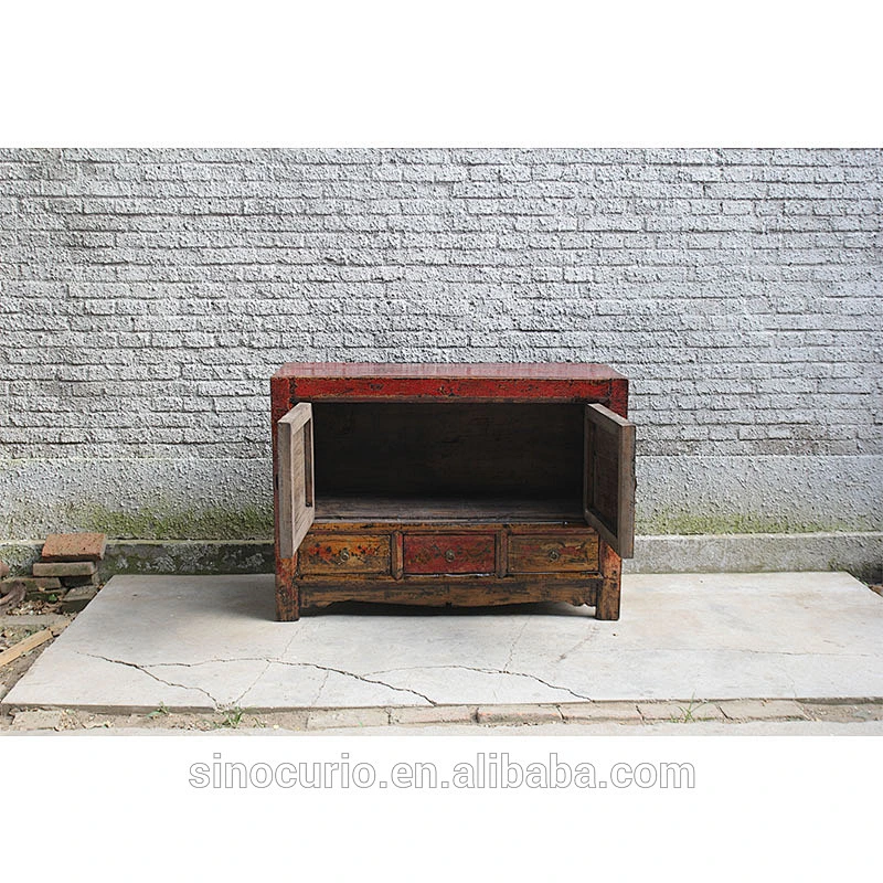Asian furniture Chinese antique classical hand painted furniture high lacquer antique shoe cabinet