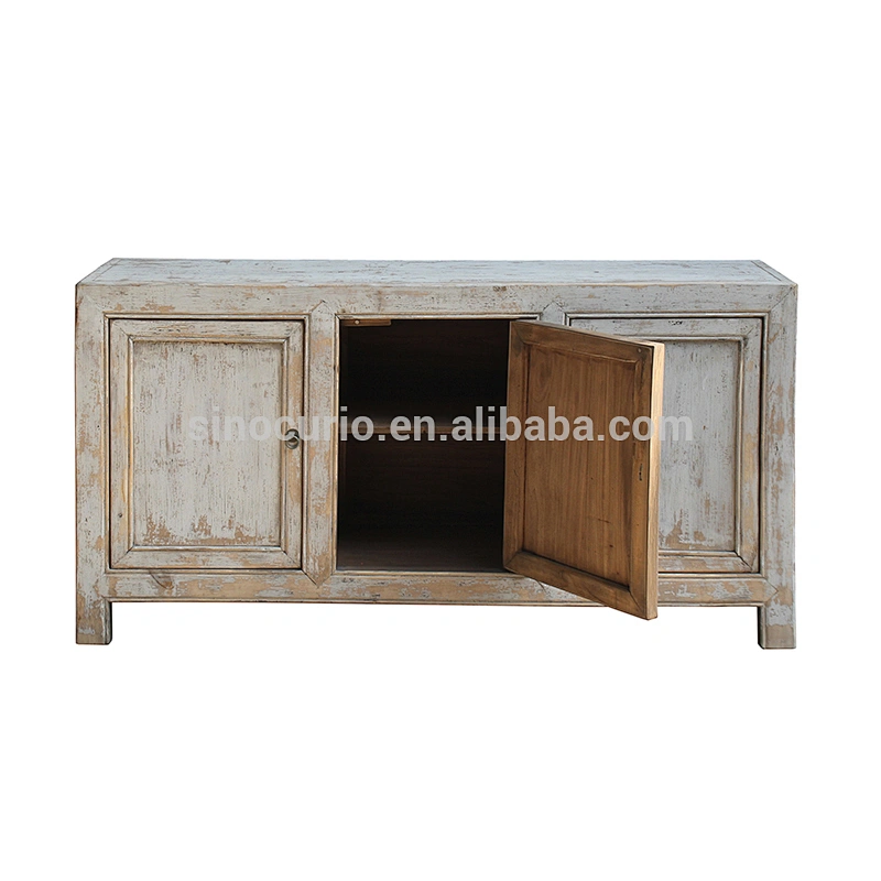 Antique chinese hand painted furniture shabby chic Gansu cabinet