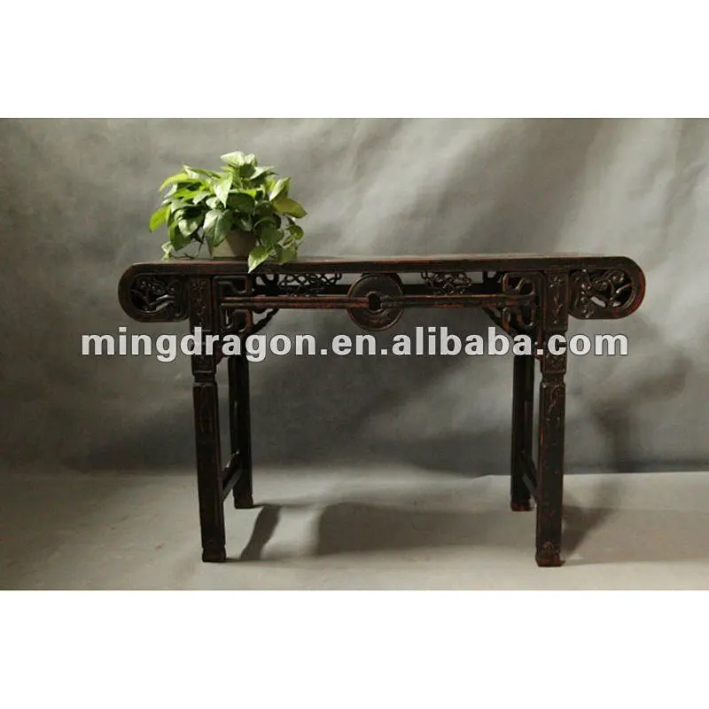 Chinese antique black console table