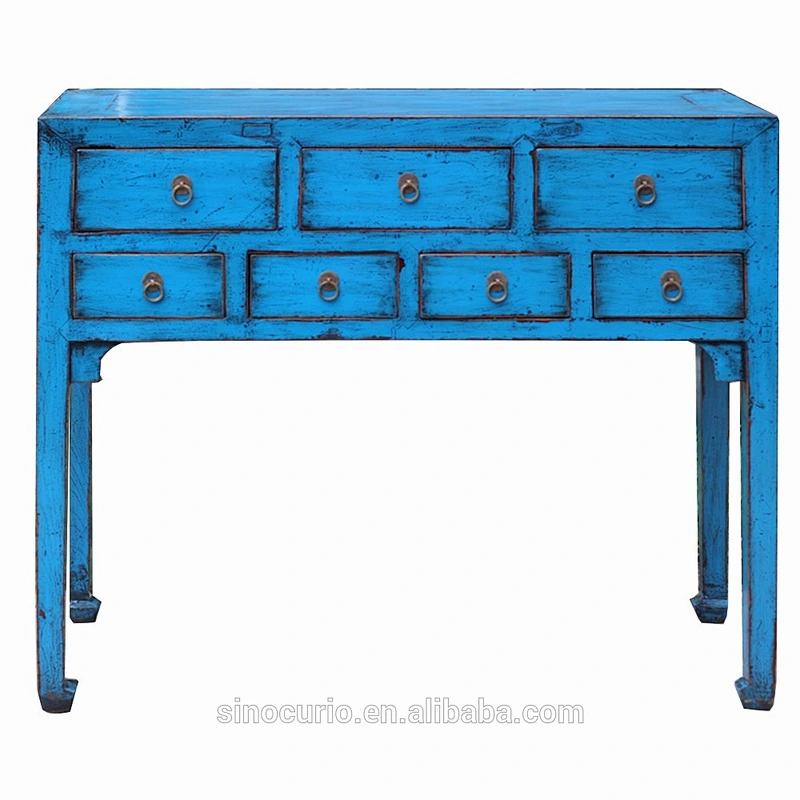 chinese antique solid wood restaurant dining table console tables