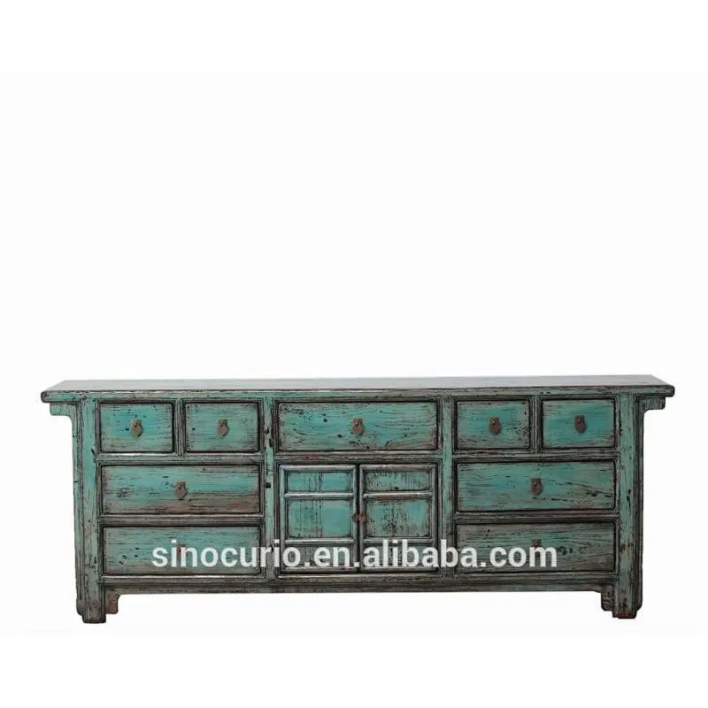 Antique furniture shanxi painted wooden cabinet