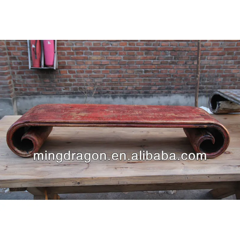 red scroll table