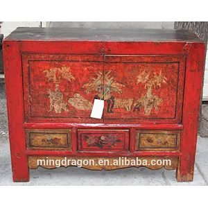 Chinese classical antique hand painting cabinet