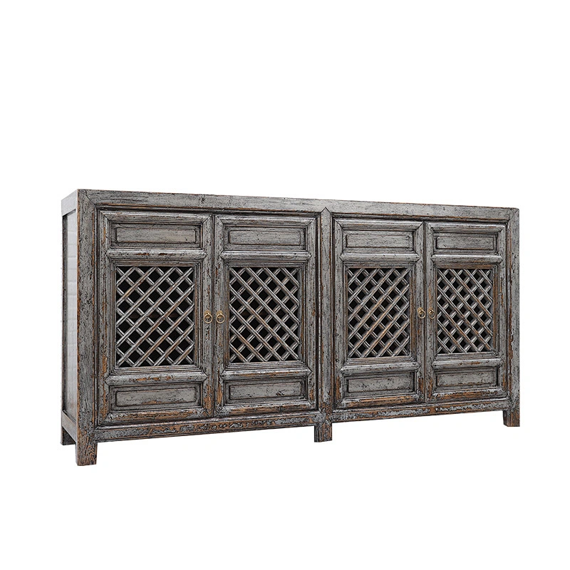 Wholesale Antique Living Room Wood Sideboard 4 door cupboard Furniture