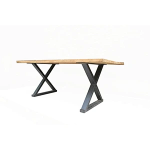 Chinese antique style wooden&iron dinneing table