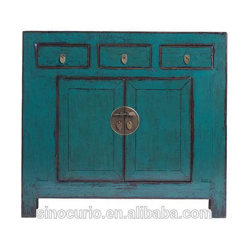 Chinese Antique Recycle Wood Painted Furniture Cabinet