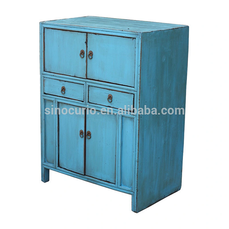 Wholesale Chinese Antique Painted Chest antique solid wood small kitchen furniture sets