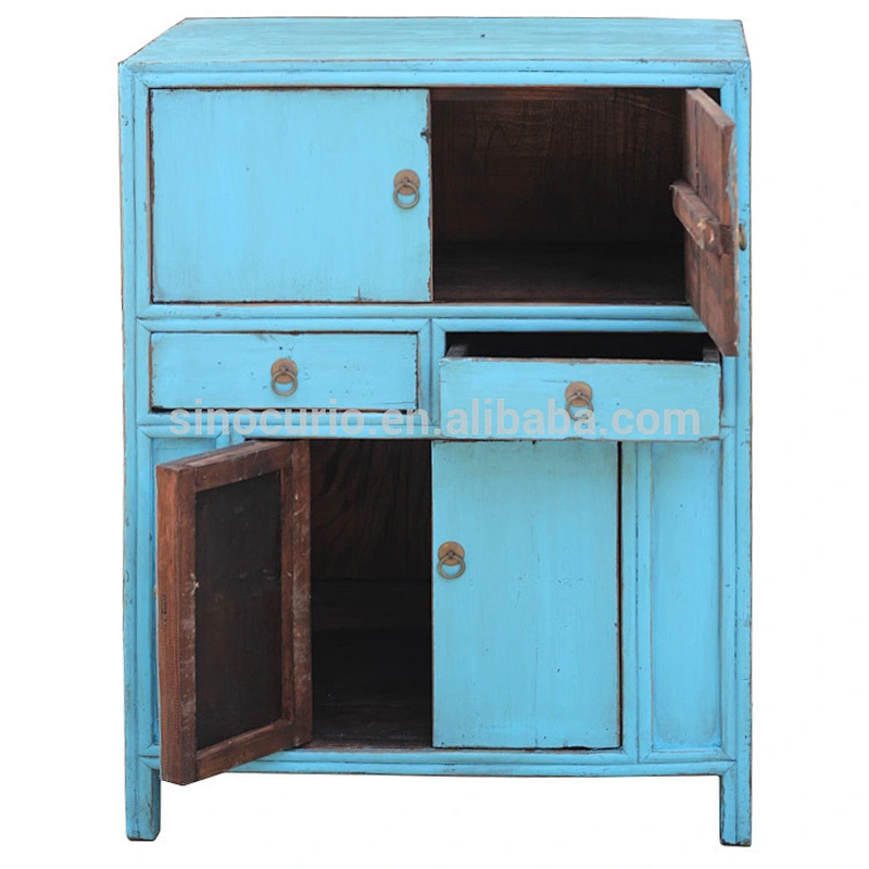 Wholesale Chinese Antique Painted Chest antique solid wood small kitchen furniture sets