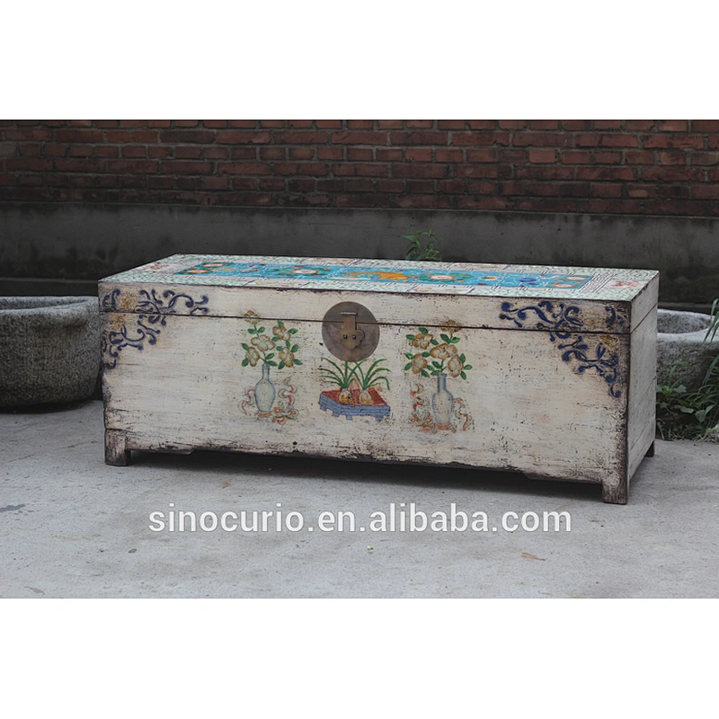 Antique recycle wood rustic storage cabinet Chest