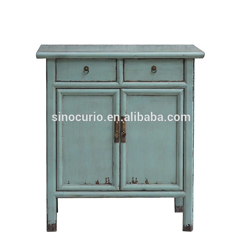 Chinese vintage asian recycled furniture reproduction antique painted chest