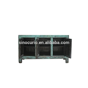 Chinese glossy antique rustic sideboard furniture dresser