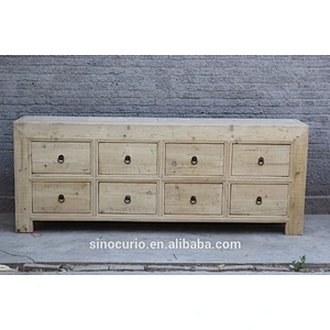 Chinese Dining Room recycle wood sideboard DongBei kitchen Cabinet Chinese natural buffet