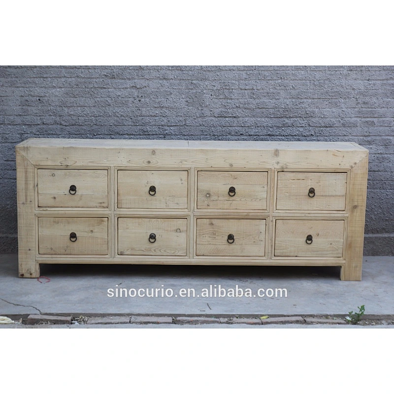 Chinese Dining Room recycle wood sideboard DongBei kitchen Cabinet Chinese natural buffet