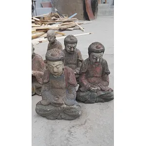 chinese antique wood decorative buddha