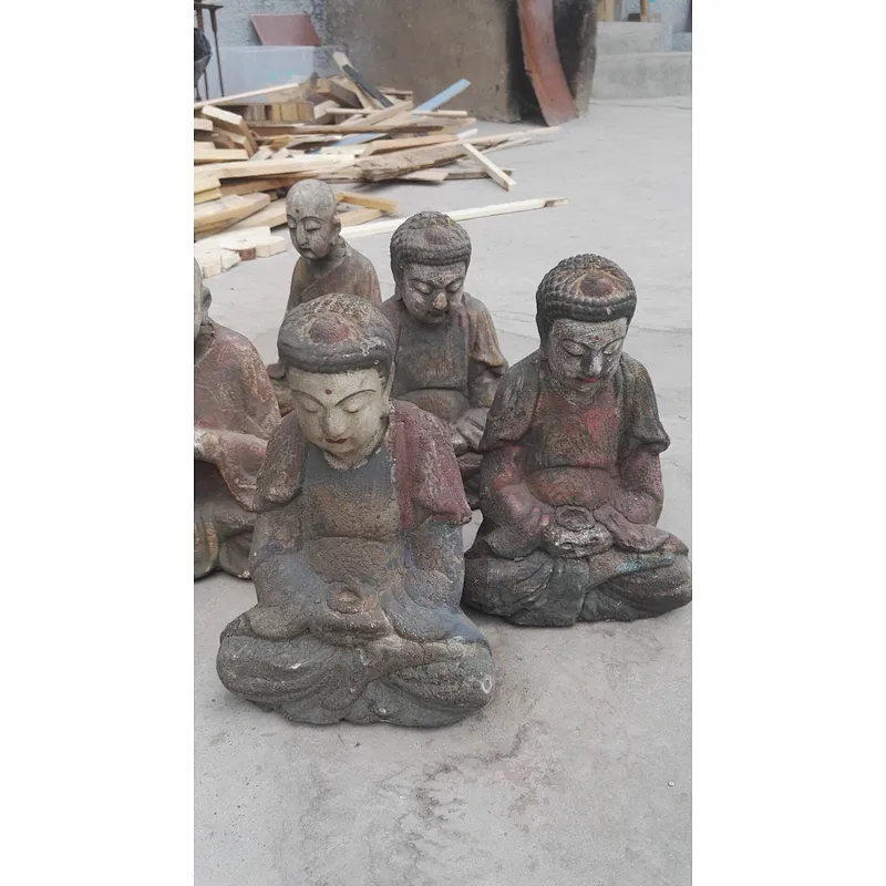 chinese antique wood decorative buddha