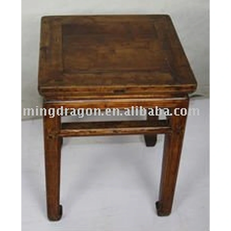 Antique Chinese Square Wooden Stool 150 years