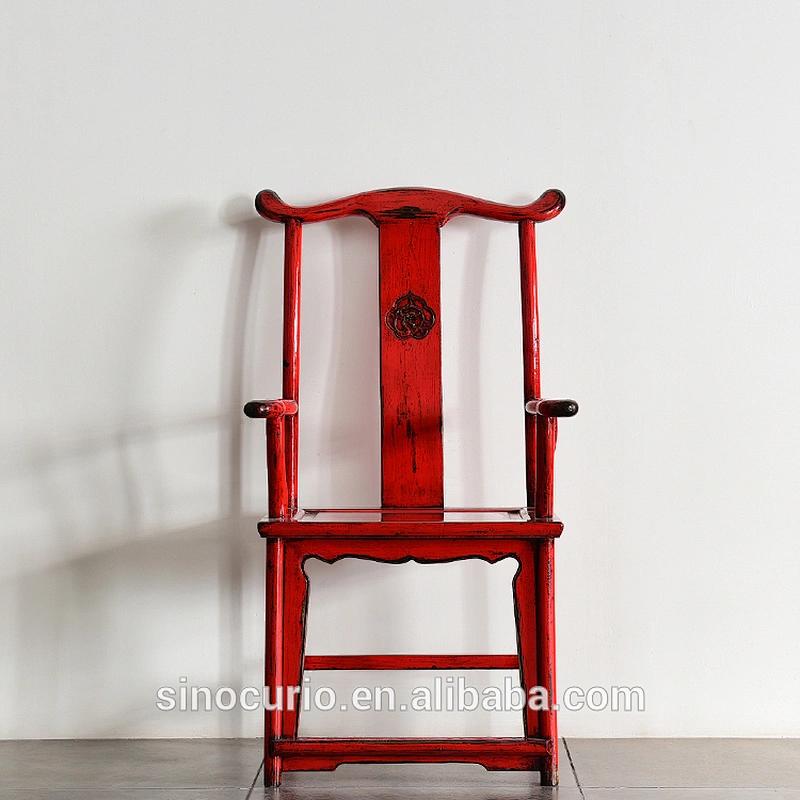 Antique style restaurant furniture rustic wood dining chair