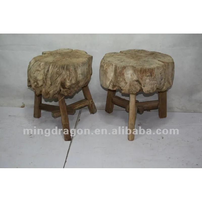 chinese antique furniture shandong elm wood stool