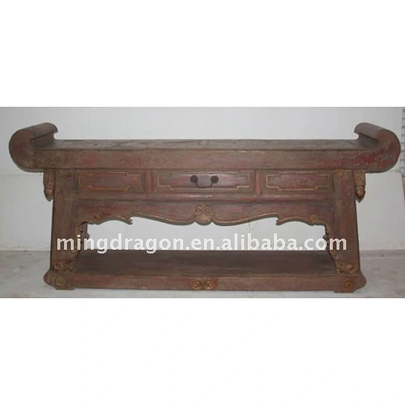 Chinese Antique living room furniture with one drawer alter table