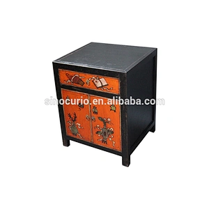 chinese antique sideboard bedroom painted bedside cabinet curio night stands